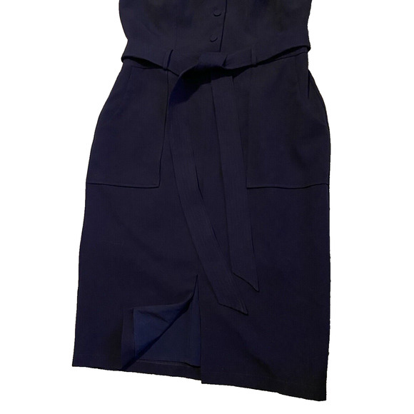 Adelyn Rae SunDress Womens M Medium Navy Cross Back Classic Tailored Fit Dress - Picture 7 of 16